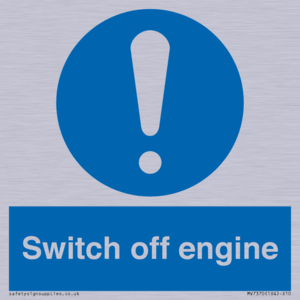 Switch off engine